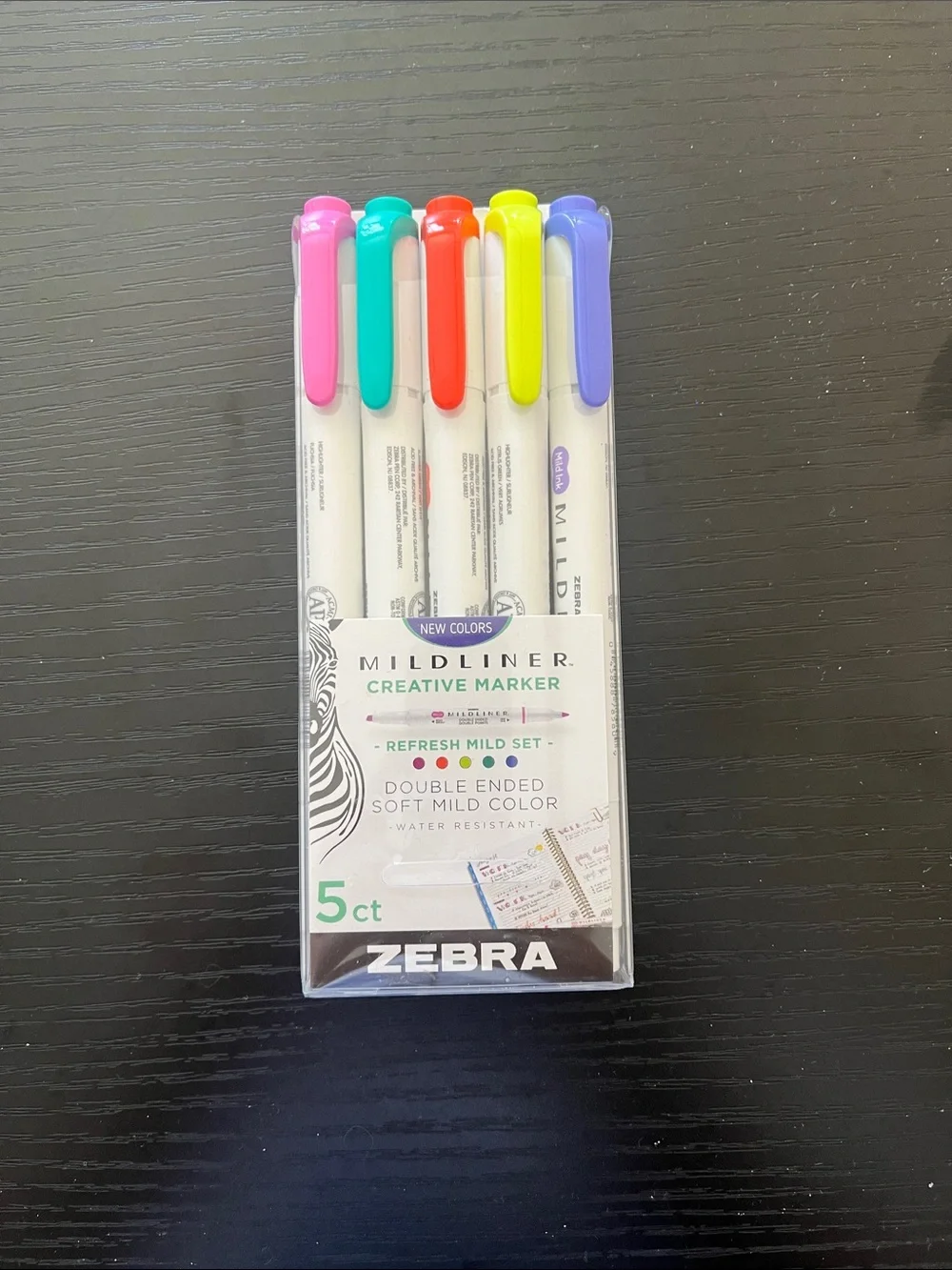 Mildliner 5-Pack Creative Markers - Assorted Pastel Colors